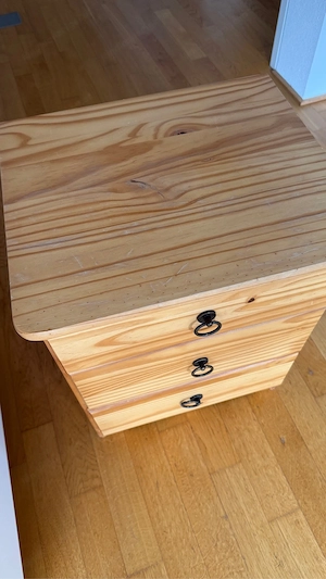 Nachttisch Kiefernholz Bild 2