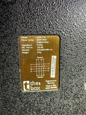 the box pro Achat 118 Subwoofer Bild 4