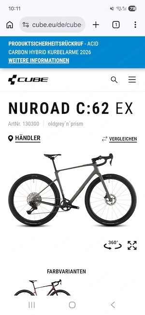 Cube Nuroad C:62 EX Di2 S Bild 2
