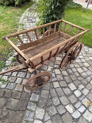 Antiker Bollerwagen tolle Deko Bild 3