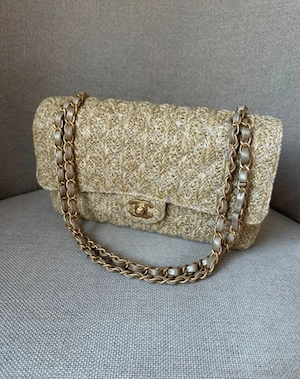 Chanel Timeless Classic flap raffia Bild 3