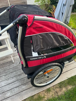 Nordic Cab Explorer Fahrradanhänger - inkl. Jogger-Rad & Fahrradanschluss Bild 4