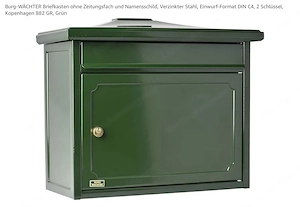Postkasten grün neu