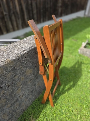 Holz Gartenstuhl zusammen klappbar