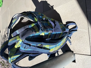 Schultasche Satch blau-grün kariert Bild 3