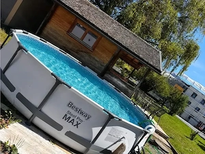 Bestway Steel Pro Max  Frame Pool-Set, rund, mit Filterpumpe 427 x 84 cm