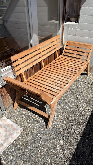 Outdoor Holzsofa Bild 2