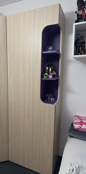Eckkleiderschrank plus ein türiger schrank Bild 2