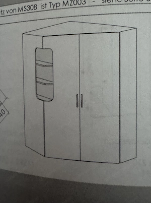 Eckkleiderschrank plus ein türiger schrank Bild 5