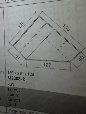 Eckkleiderschrank plus ein türiger schrank Bild 4