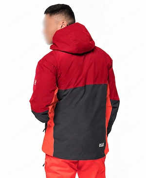 Jack Wolfskin Skijacke Herren rot grau orange Bild 3