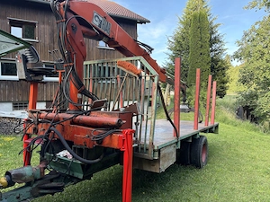 Rückewagen, Kranwagen, Hiab, Blockwagen, Holzwagen Bild 7