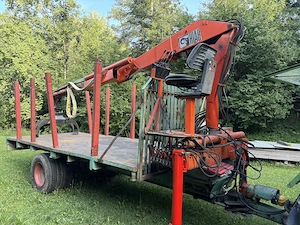 Rückewagen, Kranwagen, Hiab, Blockwagen, Holzwagen Bild 4