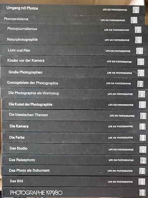 Komplette Vintage Time Life Bücherreihe - Life Die Photographie (18 Bände) - Silberne Edition