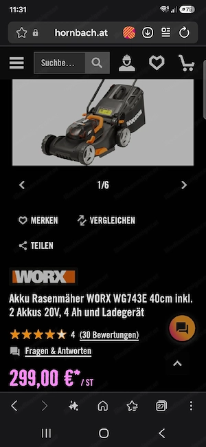 Akku Rasenmäher Bild 2