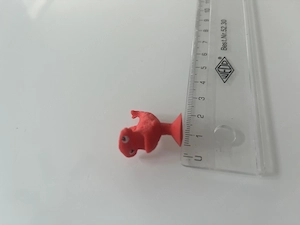 Kleine rote Figur mit Saugnapf   Stikeez-Stil 3D-Druck, ca. 2,5 Bild 3