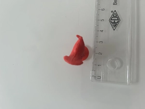 Kleine rote Figur mit Saugnapf   Stikeez-Stil 3D-Druck, ca. 2,5 Bild 2