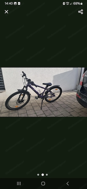 Fahrrad 24 Zoll Lila Rad