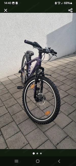 Fahrrad 24 Zoll Lila Rad Bild 2