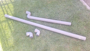 Abflussrohre: Marley HT-Rohr mit Steckmuffe DN 50 Grau 250 mm Ges. 3 Meter, 7,5 cm durchmesser Bild 3