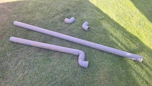 Abflussrohre: Marley HT-Rohr mit Steckmuffe DN 50 Grau 250 mm Ges. 3 Meter, 7,5 cm durchmesser