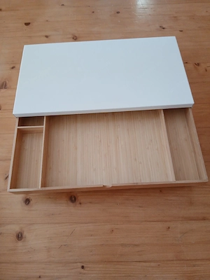 Monitorerhöhung mit Schublade Ikea Bild 2