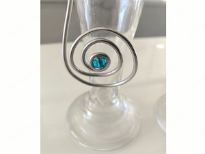 2 Design Kerzenständer + Parmesanstreuer aus Glas  Bild 3