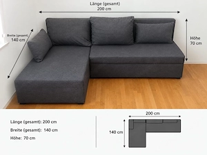 Modernes Ecksofa   Schlafsofa zu verkaufen Bild 4