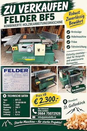 Felder BF5 Holzbearbeitungsmachine