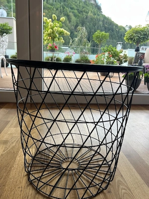 IKEA KVISTBRO Aufbewahrungstisch   Couchtisch in Schwarz   wie neu Bild 2