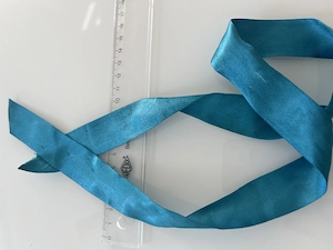 Satinband Petrol Blau Türkis Glänzend Dekoband Geschenkband Bild 3