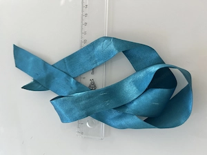 Satinband Petrol Blau Türkis Glänzend Dekoband Geschenkband Bild 2