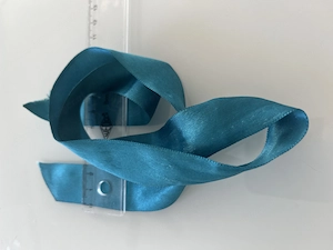 Satinband Petrol Blau Türkis Glänzend Dekoband Geschenkband Bild 4