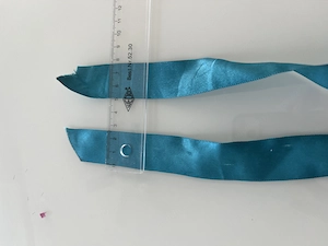 Satinband Petrol Blau Türkis Glänzend Dekoband Geschenkband Bild 5
