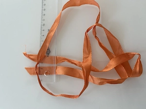 Satinband Orange Schmal Glänzend Dekoband Geschenkband 1,4 cm breit Bild 3