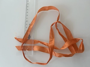 Satinband Orange Schmal Glänzend Dekoband Geschenkband 1,4 cm breit Bild 5