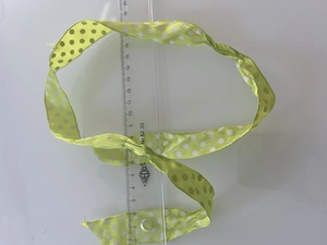 Dekoband Hellgrün Weiß Gepunktet Geschenkband ca. 2,5 cm breit 70 cm lang Bild 4