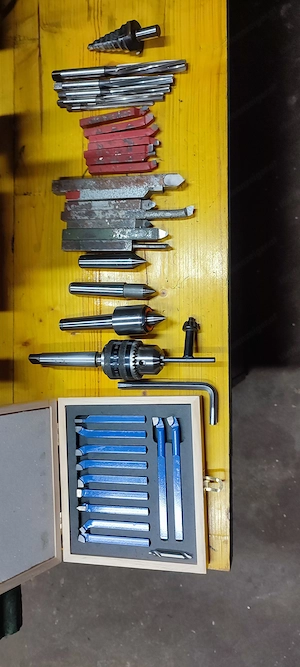 Feinmechaniker Drehbank mit Zubehör Bild 5