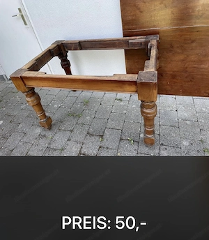 Holztisch, Platte abnehmbar Bild 2