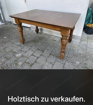 Holztisch, Platte abnehmbar Bild 3