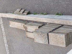 Waschbetonplatten 40x60 cm zu verschenken