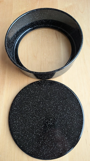 Tortenform Riess Email 26 cm schwarz
