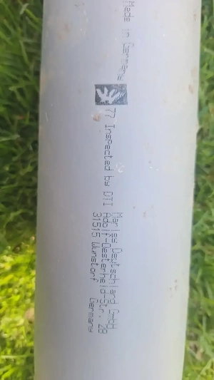 Abflussrohre: Marley HT-Rohr mit Steckmuffe DN 50 Grau 250 mm Ges. 3 Meter, 7,5 cm durchmesser Bild 4
