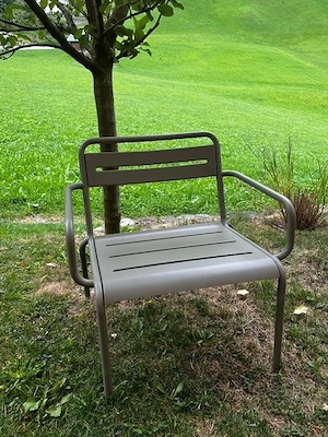 EMU Star Loungesessel   Metall, stapelbar & wetterfest (moosgrau) Bild 2