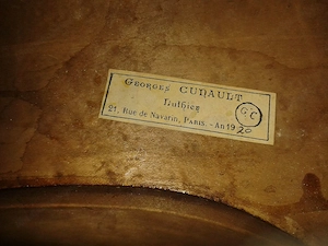 Sehr schönes Cello mit Zettel GEORGES CUNAULT Paris 1920 Bild 2