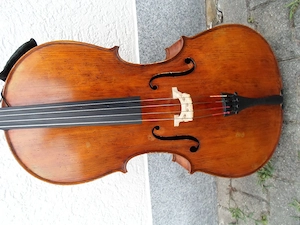 Sehr schönes Cello mit Zettel GEORGES CUNAULT Paris 1920 Bild 8