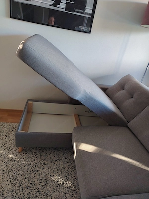 Sofa ausziehbar mit Stauraum Bild 3