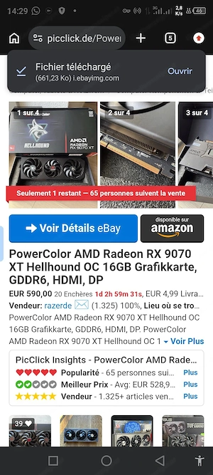 Powercolor AMD Radeon RX9070XT helhound oc 16GB Grafikkarte GDDR6 HDMI DP  Bild 4