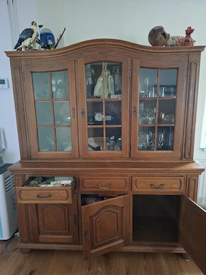 2-Teilige Glasvitrine  Bild 4