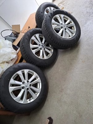 Original Nissan Felgen mit Winterreifen (Fast Neu)